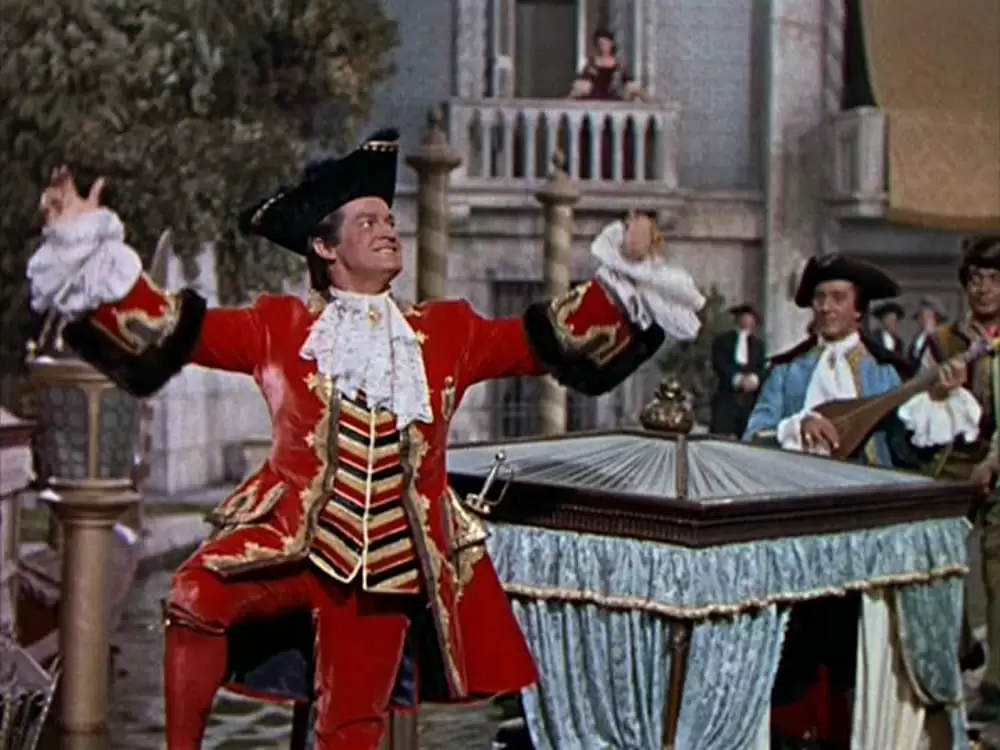 「豪傑カサノヴァ」ジョーン・フォンテイン & ボブ・ホープ & ベイジル・ラスボーンの画像