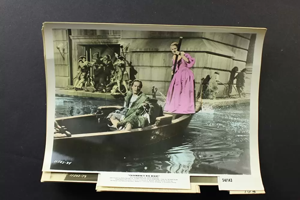 「豪傑カサノヴァ」ジョーン・フォンテイン & ボブ・ホープ & ベイジル・ラスボーンの画像