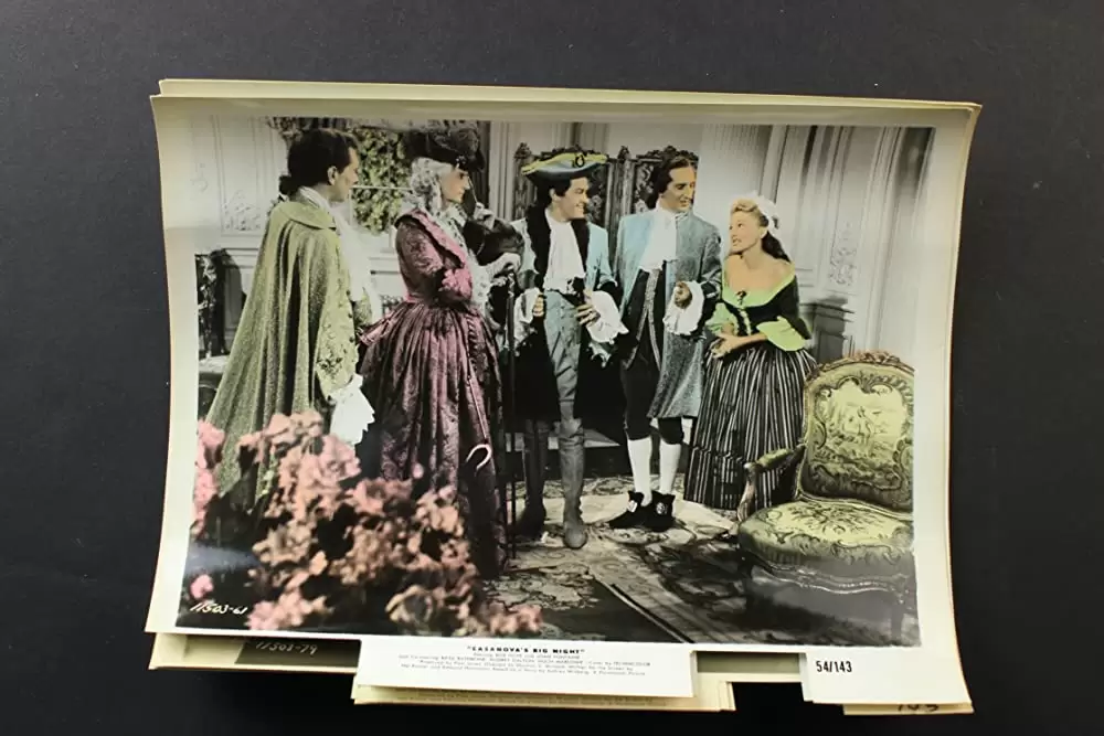 「豪傑カサノヴァ」ジョーン・フォンテイン & ボブ・ホープ & ベイジル・ラスボーンの画像