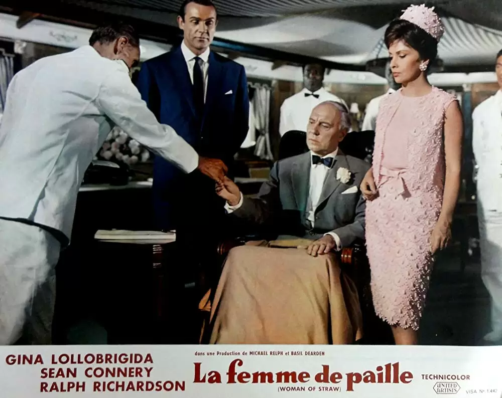 「わらの女」ショーン・コネリー & ジーナ・ロロブリジーダ & Peter Madden & ラルフ・リチャードソン & ジョニー・セッカの画像