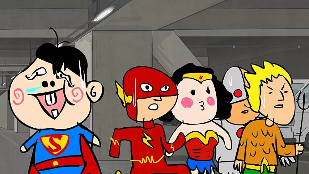 DCスーパーヒーローズ vs 鷹の爪団の画像