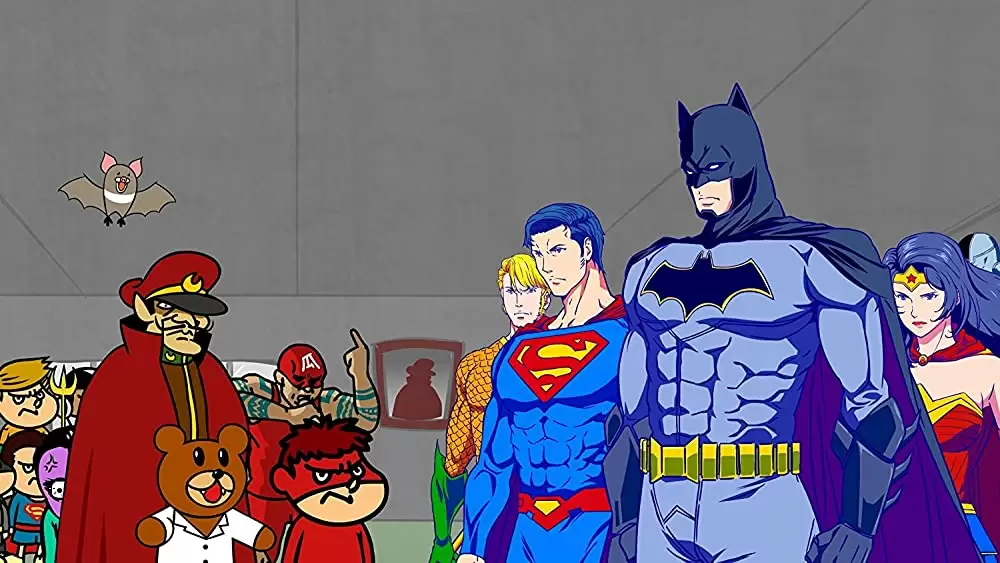 「DCスーパーヒーローズ vs 鷹の爪団」の画像
