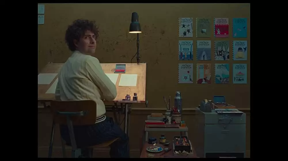 「フレンチ・ディスパッチ ザ・リバティ、カンザス・イヴニング・サン別冊」ジェイソン・シュワルツマンの画像