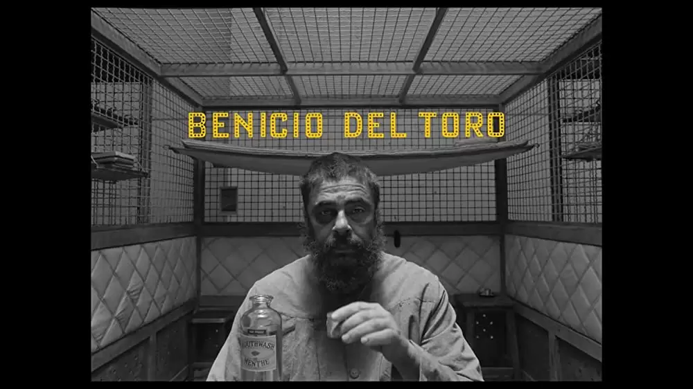 「フレンチ・ディスパッチ ザ・リバティ、カンザス・イヴニング・サン別冊」ベニチオ・デル・トロの画像