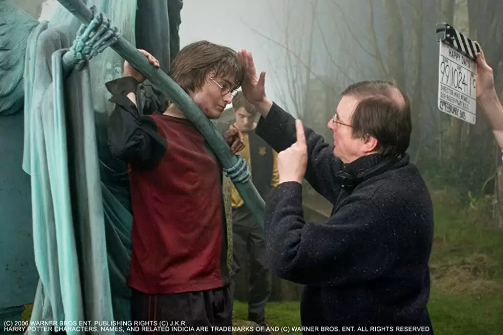 「ハリー・ポッターと炎のゴブレット」マイク・ニューウェル & ダニエル・ラドクリフ & ロバート・パティンソンの画像