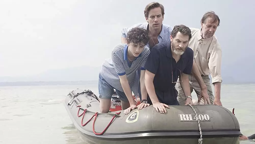 「君の名前で僕を呼んで」マイケル・スタールバーグ & アーミー・ハマー & ティモシー・シャラメの画像