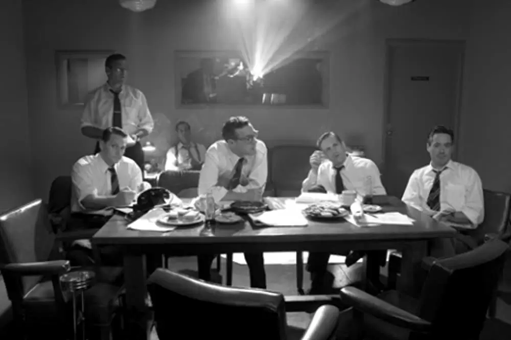 「グッドナイト&グッドラック」ジョージ・クルーニー & ロバート・ダウニー・Jr. & デビッド・ストラザーン & マット・ロスの画像