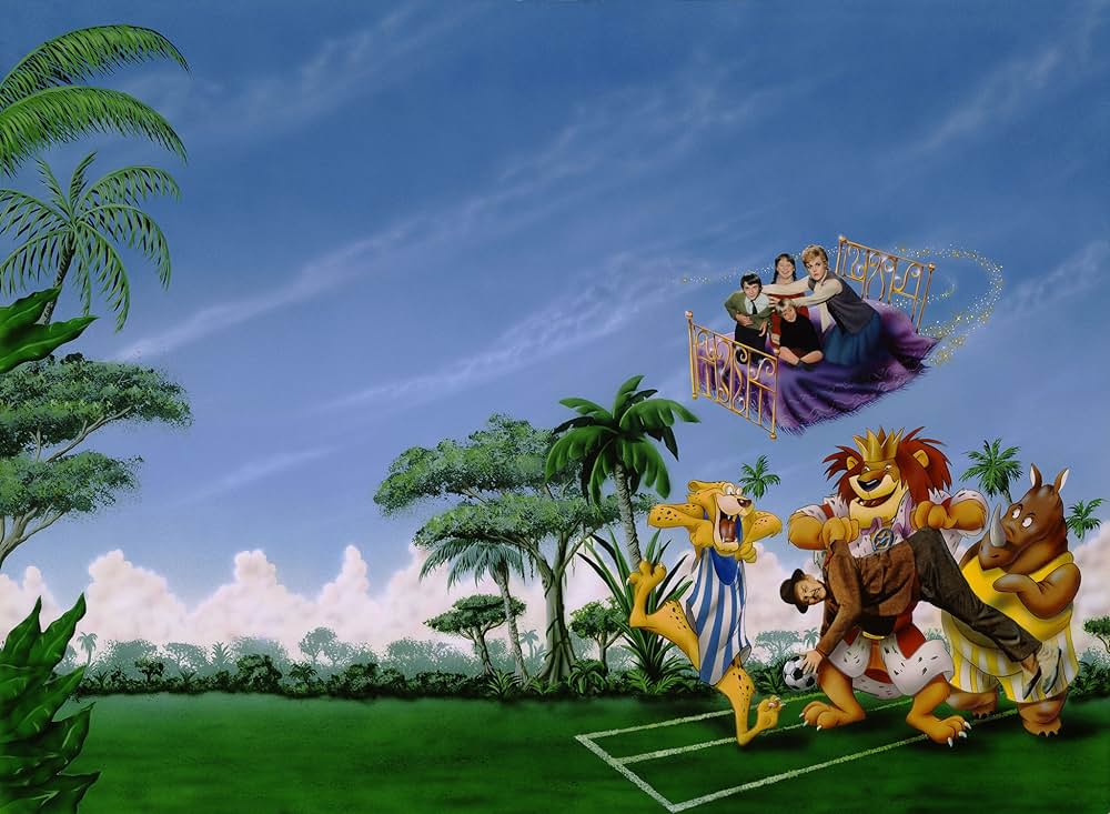 ベッドかざりとほうきの画像