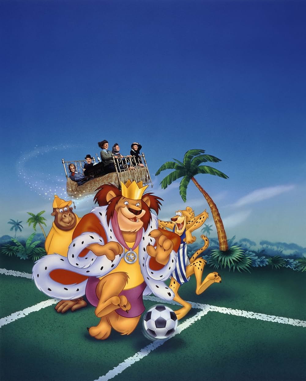 ベッドかざりとほうきの画像