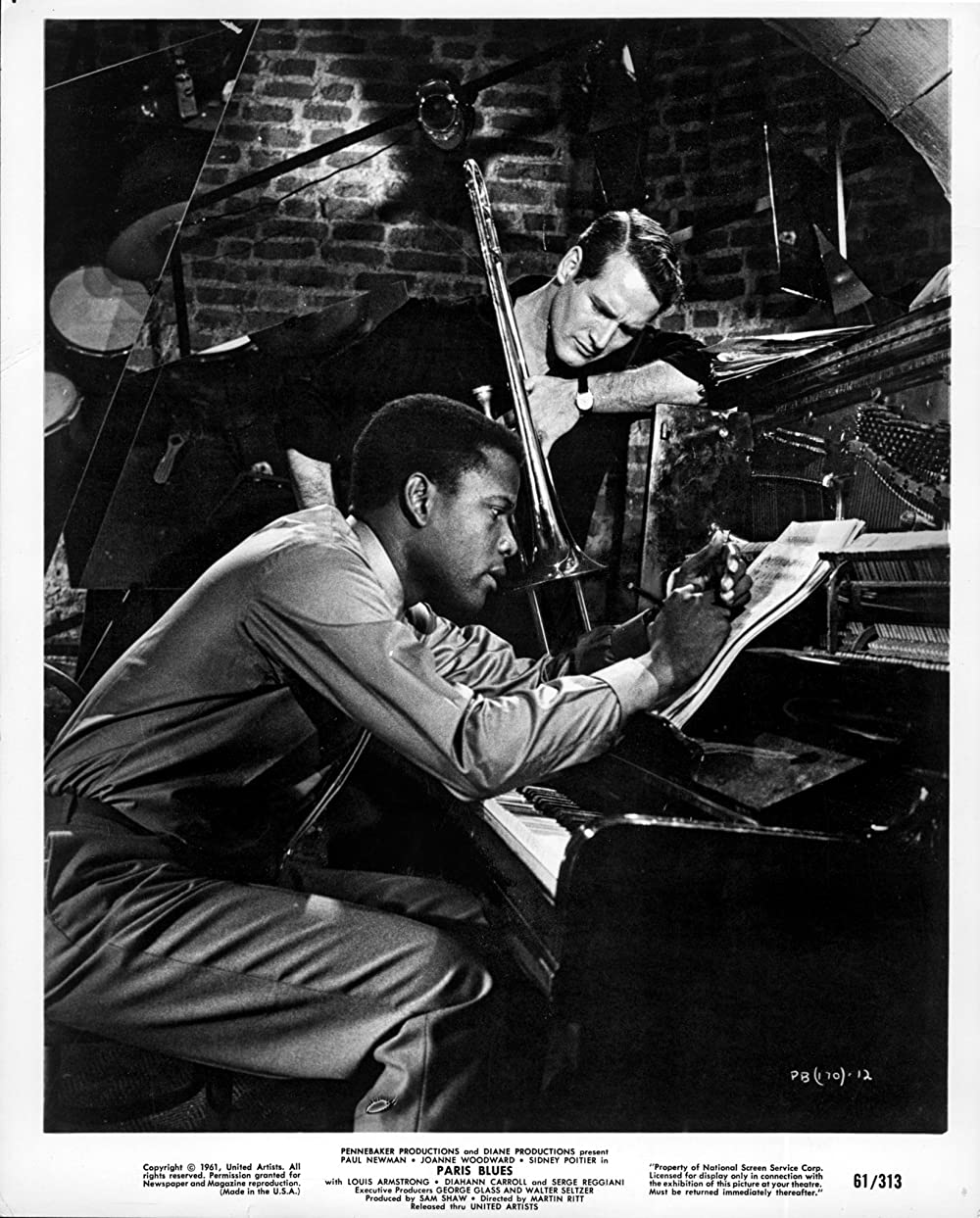 「パリの旅愁」ポール・ニューマン & シドニー・ポワチエの画像