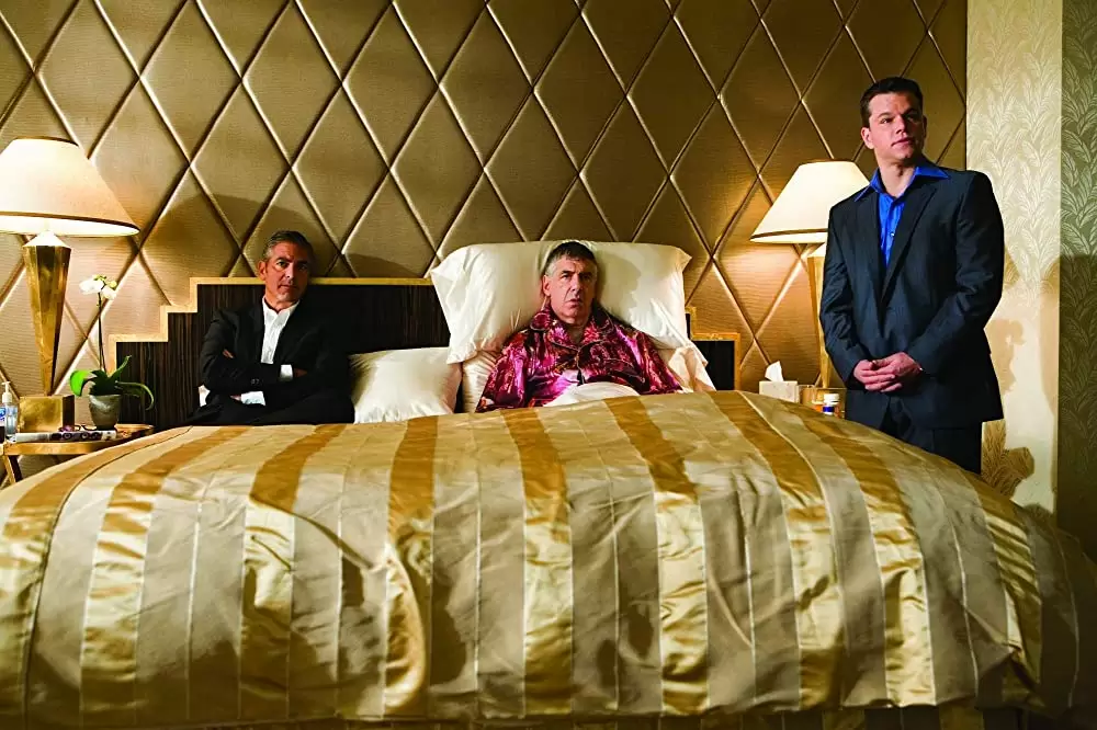 「オーシャンズ13」ジョージ・クルーニー & マット・デイモン & エリオット・グールドの画像