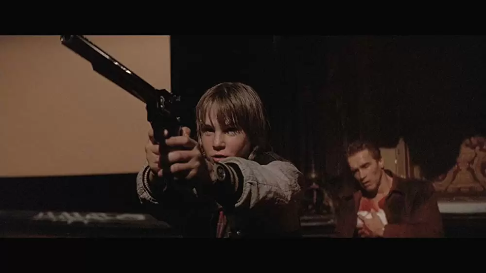 「ラスト・アクション・ヒーロー」アーノルド・シュワルツェネッガー & オースティン・オブライエンの画像