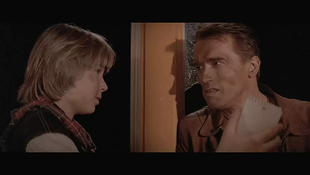 「ラスト・アクション・ヒーロー」アーノルド・シュワルツェネッガー & オースティン・オブライエンの画像