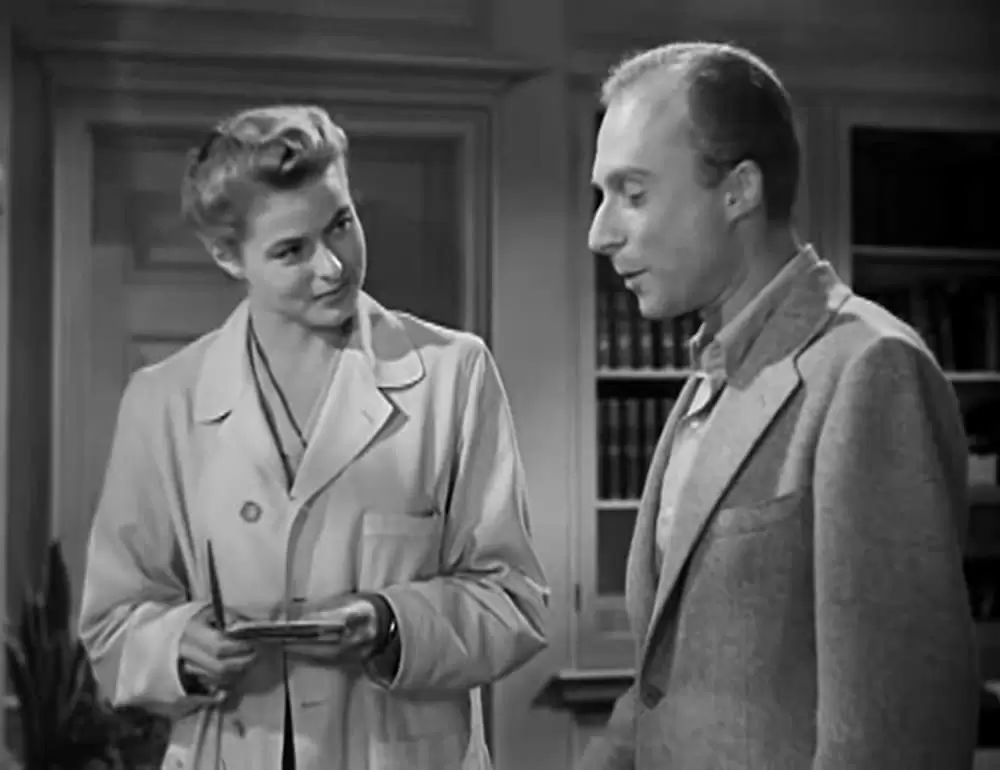 「白い恐怖」イングリッド・バーグマン & ノーマン・ロイドの画像