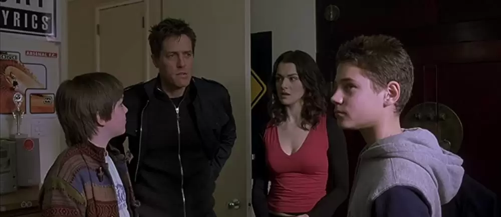 「アバウト・ア・ボーイ」ヒュー・グラント & レイチェル・ワイズ & ニコラス・ホルトの画像