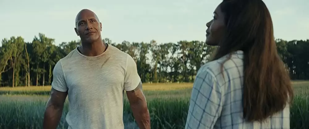 「ランペイジ 巨獣大乱闘」ナオミ・ハリス & ドウェイン・ジョンソンの画像