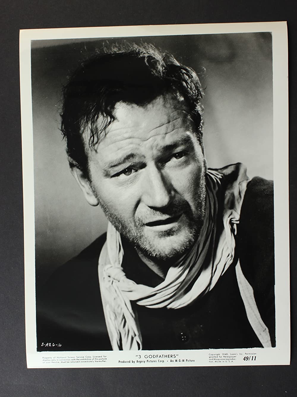 「三人の名付親」ジョン・ウェインの画像