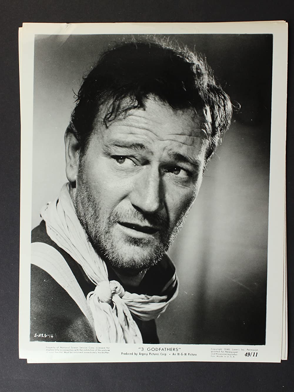 「三人の名付親」ジョン・ウェインの画像