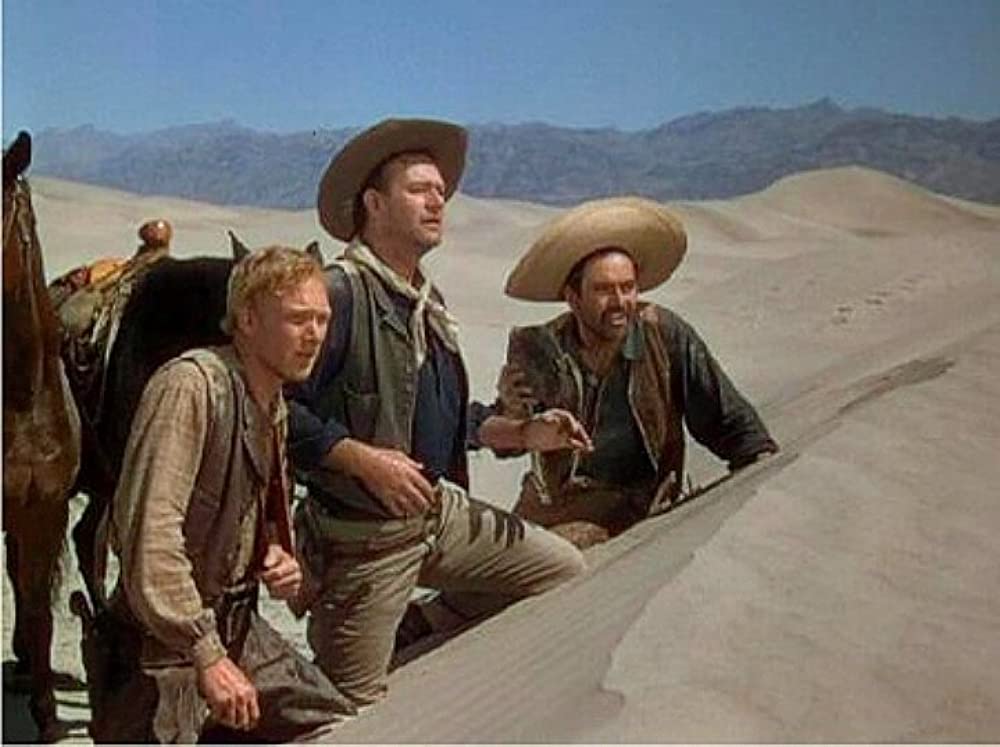 「三人の名付親」ジョン・ウェイン & ペドロ・アルメンダリス・Jr. & ハリー・ケリー・Jr.の画像