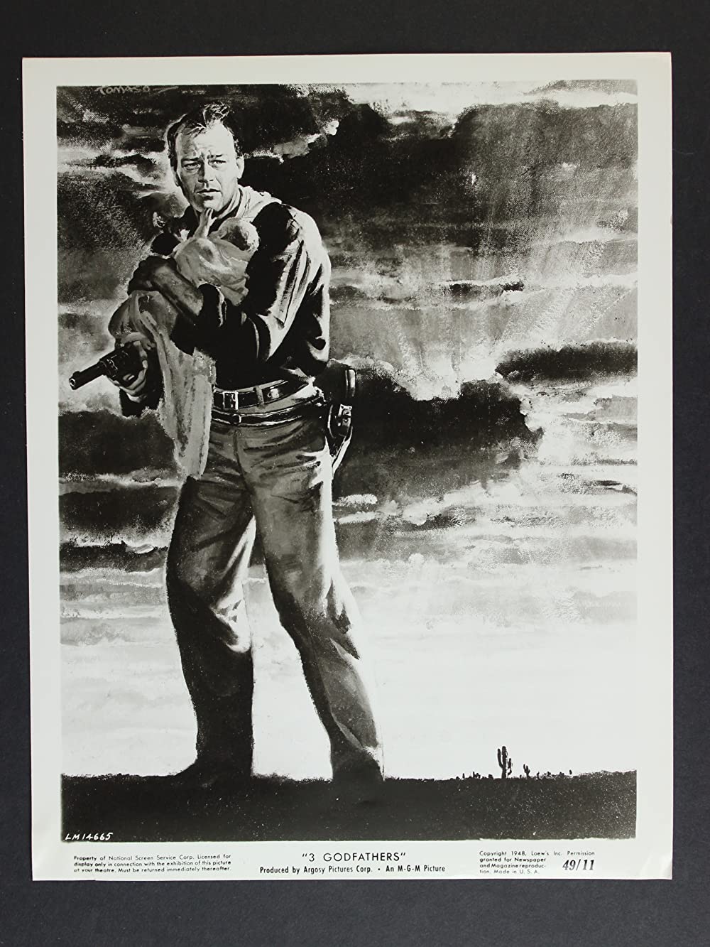 「三人の名付親」ジョン・ウェインの画像