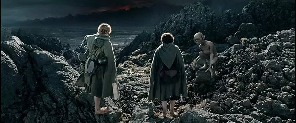 「ロード・オブ・ザ・リング／二つの塔」ショーン・アスティン & イライジャ・ウッド & アンディ・サーキスの画像