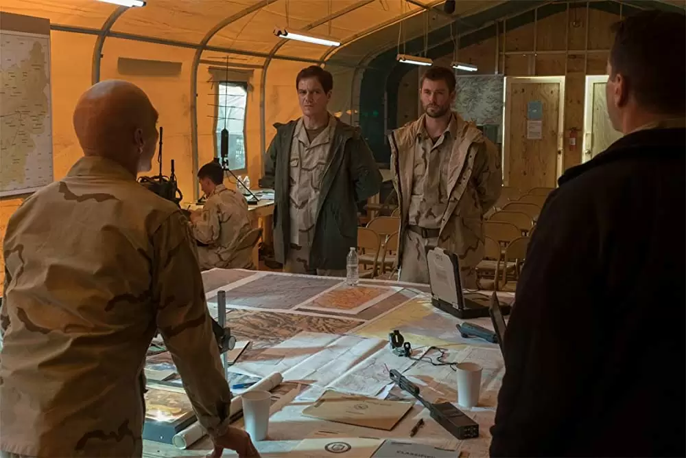 「ホース・ソルジャー」ウィリアム・フィクトナー & マイケル・シャノン & クリス・ヘムズワース & ロブ・リグルの画像