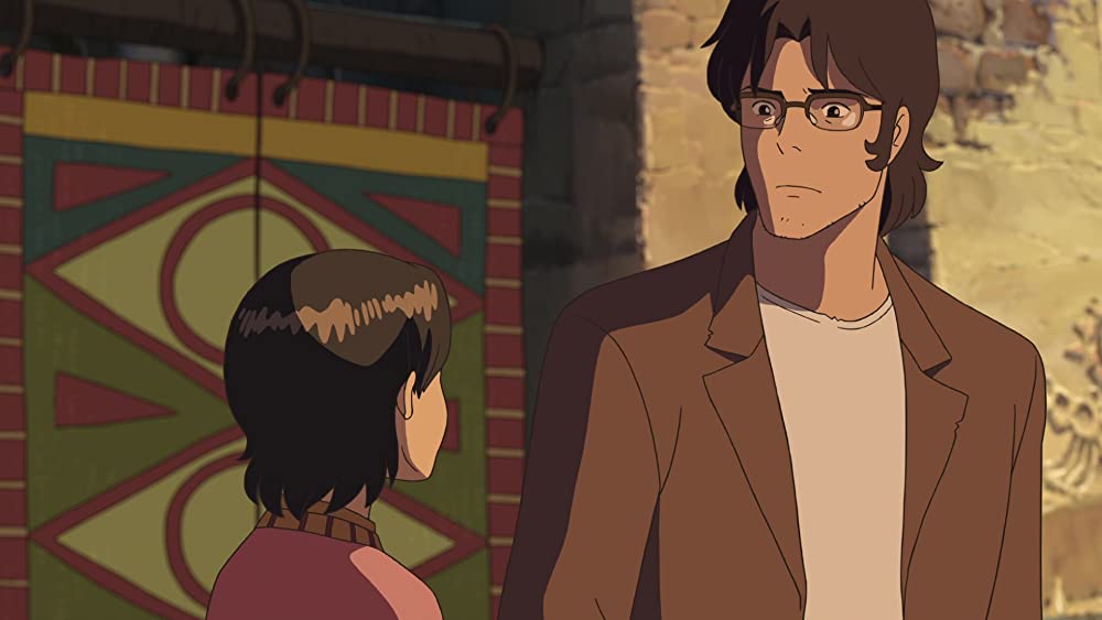 星を追う子どもの画像