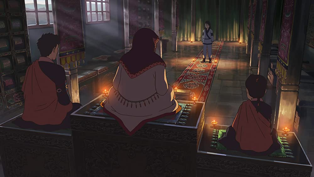 星を追う子どもの画像