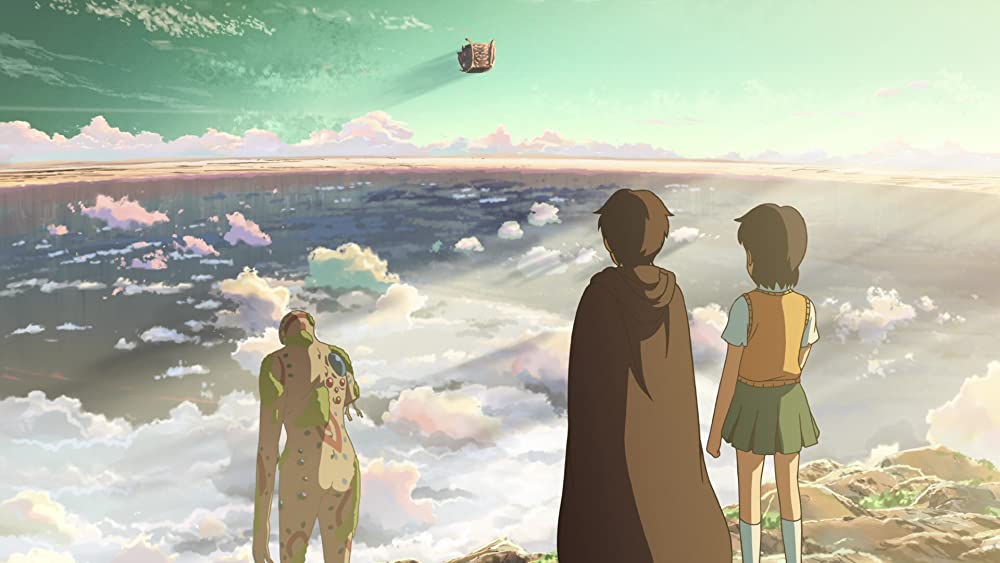 星を追う子どもの画像