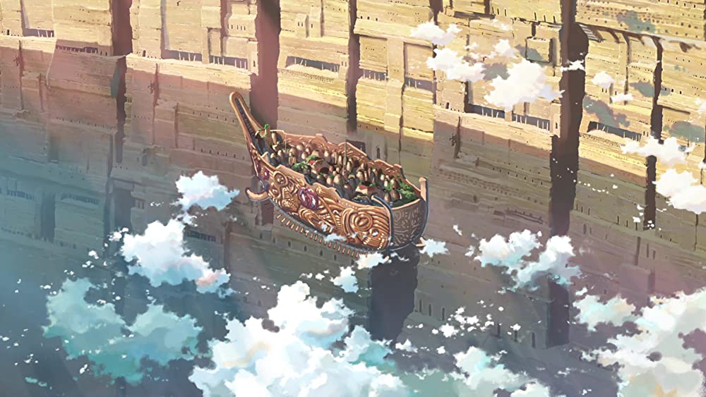 星を追う子どもの画像