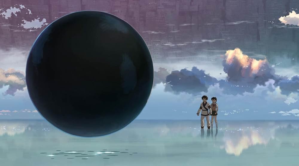 星を追う子どもの画像