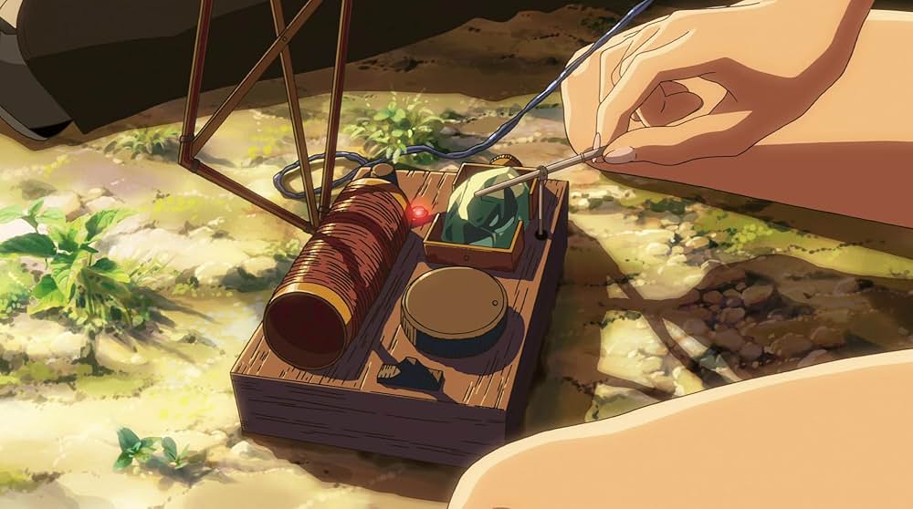 星を追う子どもの画像