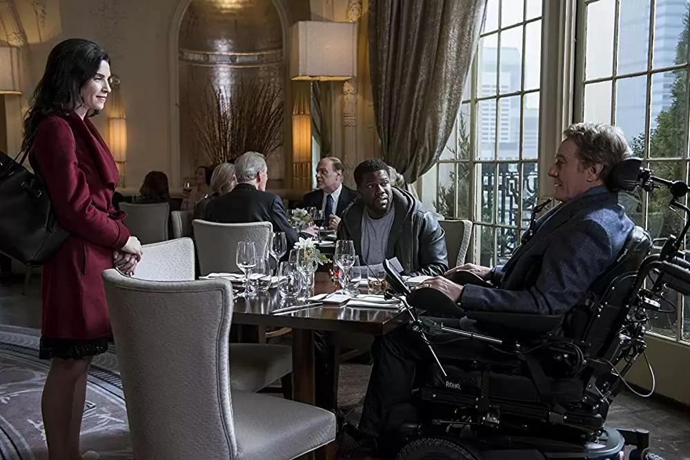 「THE UPSIDE 最強のふたり」ジュリアナ・マーグリーズ & ブライアン・クランストン & ケビン・ハートの画像