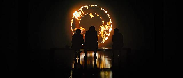 蜘蛛の巣を払う女の画像