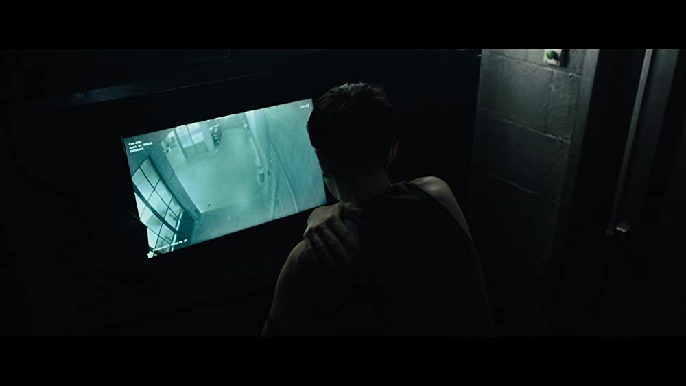 蜘蛛の巣を払う女の画像