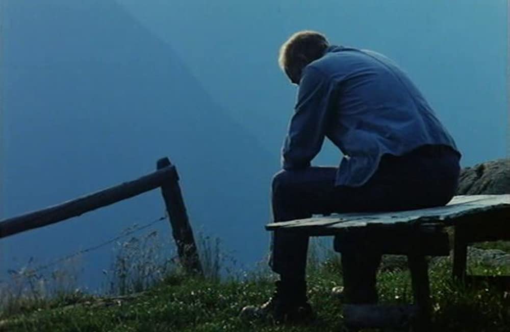 山の焚火の画像