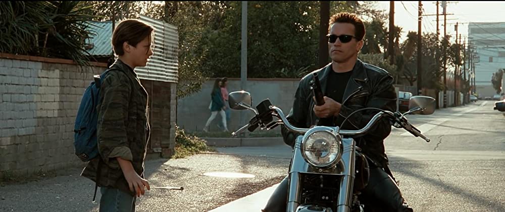 「ターミネーター2」アーノルド・シュワルツェネッガー & エドワード・ファーロングの画像