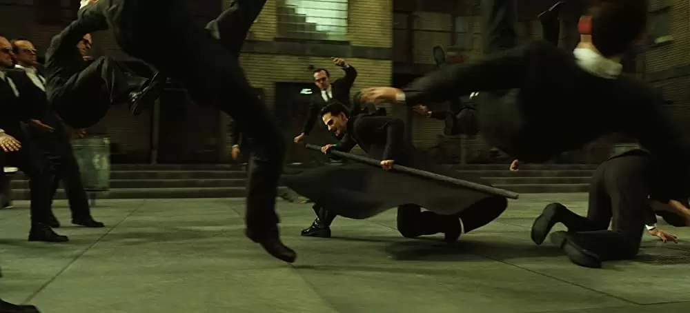 「マトリックス リローデッド」キアヌ・リーブス & ヒューゴ・ウィービングの画像