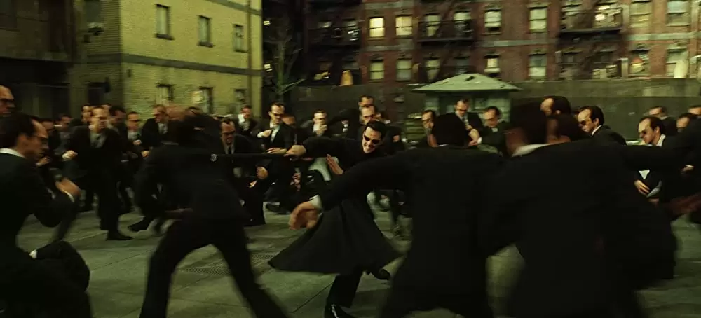 「マトリックス リローデッド」キアヌ・リーブス & ヒューゴ・ウィービングの画像