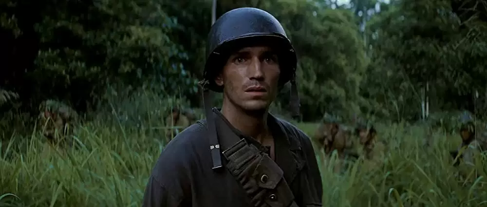 「シン・レッド・ライン」ジム・カビーゼルの画像