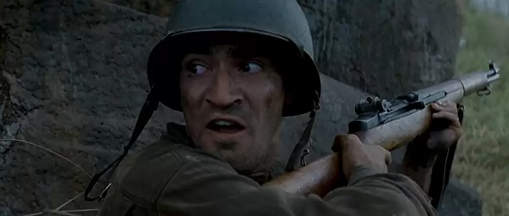 「シン・レッド・ライン」ベン・チャップリンの画像