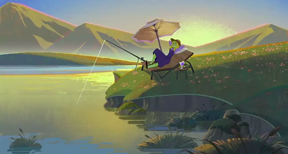 白雪姫の赤い靴と7人のこびとの画像