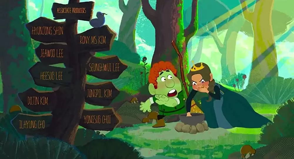 白雪姫の赤い靴と7人のこびとの画像