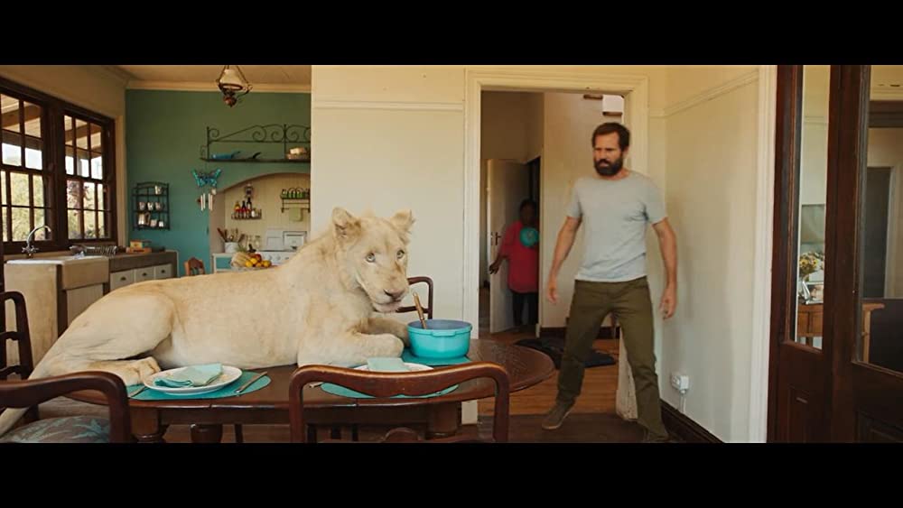 「ミアとホワイトライオン 奇跡の1300⽇」ラングレー・カークウッド & Thor the White Lionの画像