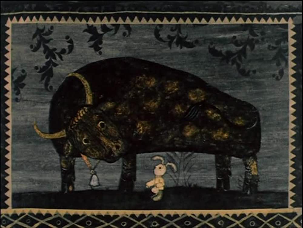 キツネとウサギの画像