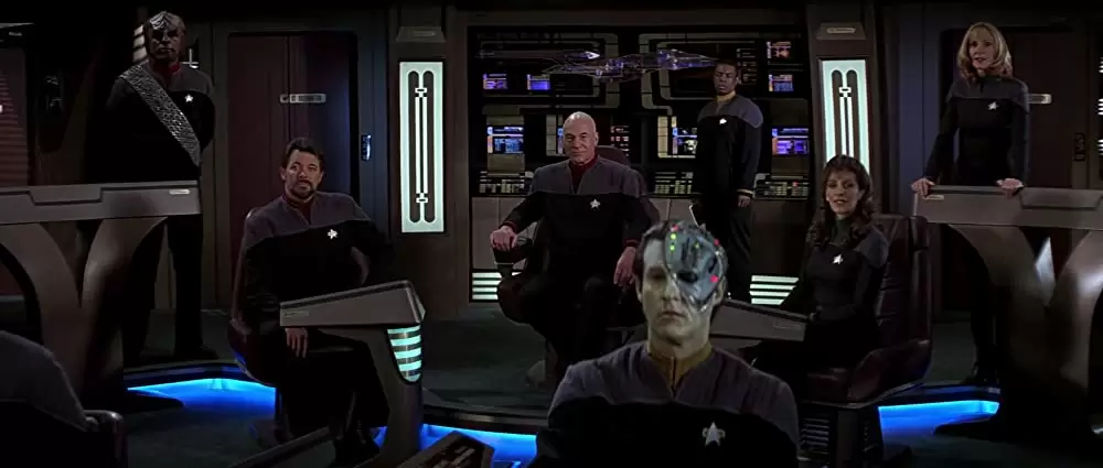 「スタートレック ファーストコンタクト」マイケル・ドーン & ジョナサン・フレイクス & ゲイツ・マクファデン & マリナ・サーティス & ブレント・スピナー & レバー・バートン & パトリック・スチュワートの画像