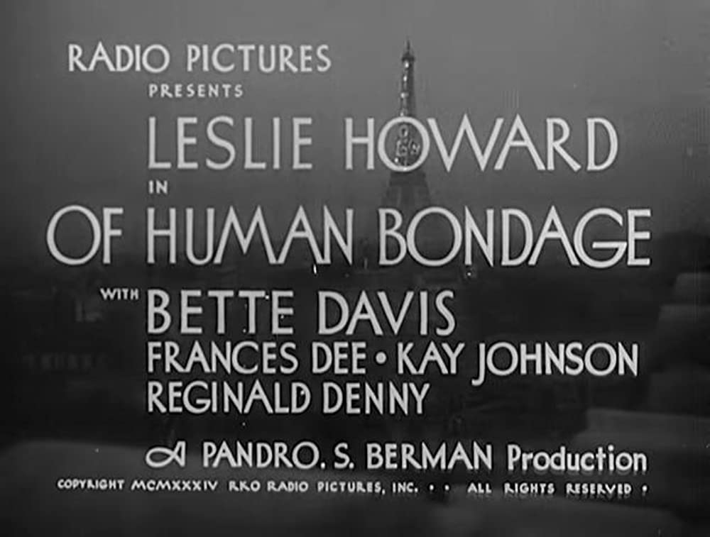 「痴人の愛」ベティ・デイビス & レスリー・ハワードの画像