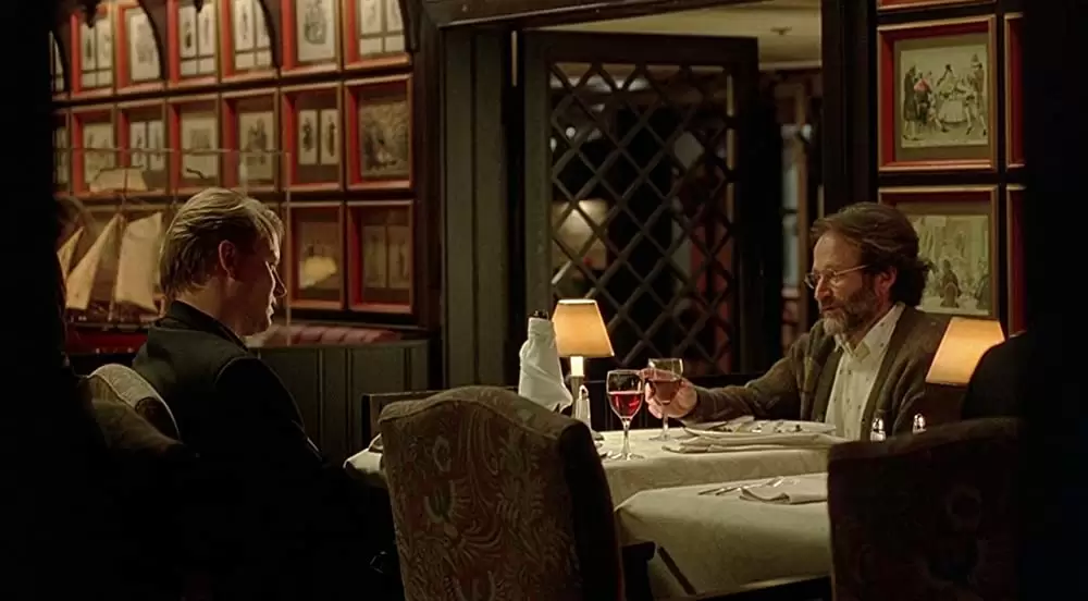 「グッド・ウィル・ハンティング／旅立ち」ロビン・ウィリアムズ & ステラン・スカルスガルドの画像