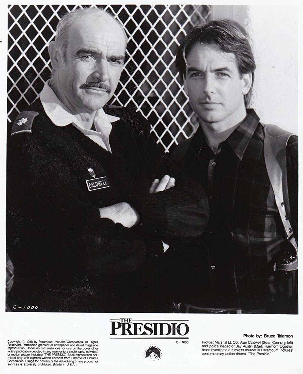 「プレシディオの男たち」ショーン・コネリー & マーク・ハーモンの画像