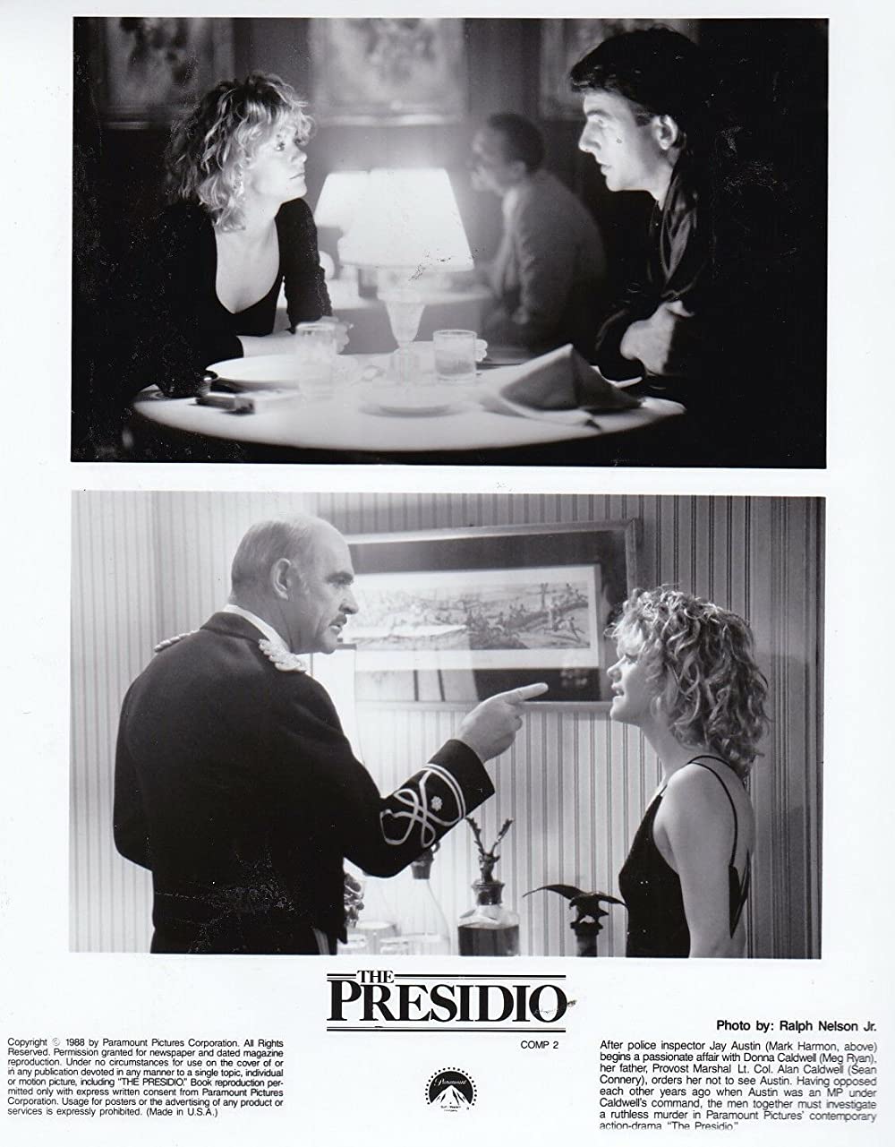 「プレシディオの男たち」ショーン・コネリー & メグ・ライアン & マーク・ハーモンの画像